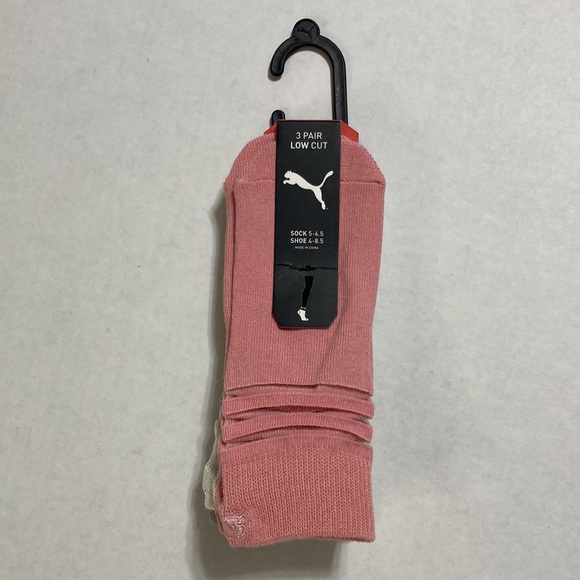 NWT Puma 3 Pair Low Cut Girl’s Socks - Picture 2 of 8